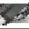 Mexen Cubik правоъгълна вана 150 x 70 cm с облицовка и еднокрилен параван 90 cm, черен дизайн - 550315070X9509007070
