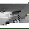 Mexen Cubik правоъгълна вана 150 x 70 cm с облицовка и 1-крилен параван 100 cm, прозрачен, черен - 550315070X9510000070