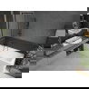 Mexen Cubik правоъгълна вана 160 x 70 см с обшивка и преграда с 1 крило 50 см, черен модел - 550316070X9505007070