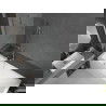 Mexen Cubik правоъгълна вана 160 x 70 см с обшивка и 1-сwing преграда 80 см, прозрачна, хром - 550316070X9508000001