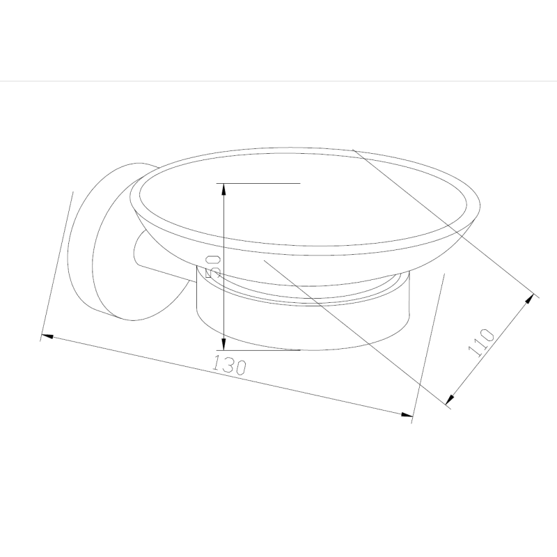 Mexen Loft, поставка за сапун, черна - 7012639-70