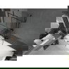 Mexen Cubik правоъгълна вана 160 x 70 cm с корпус и еднокрилен параван 80 cm, черен десен - 550316070X9508007077