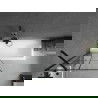 Mexen Cubik ва̀нна правоъгълна 160 x 70 см с обвивка и панел 1-крилен 80 см, черен шаблон - 550316070X9508007077