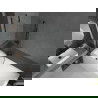 Mexen Cubik правоъгълна вана 160 x 70 cm с облицовка и еднокрил параван 90 cm, прозрачен, черен - 550316070X9509000070