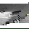 Mexen Cubik правоъгълна вана 160 x 70 cm с облицовка и еднокрил параван 90 cm, прозрачен, черен - 550316070X9509000070