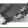 Mexen Cubik вана правоъгълна 160 x 70 см с корпус и параван 1-верига 100 см, черен модел - 550316070X9510007077