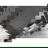 Mexen Cubik правоъгълна вана 170 x 70 cm с обшивка и еднокрилен параван 70 cm, прозрачен, черен - 550317070X9507000070