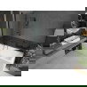 Mexen Cubik правоъгълна вана 150 x 70 см с обшивка и параван с две крила 120 см, прозрачен, черен - 550315070X9212027000