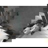 Mexen Cubik правоъгълна вана 160 x 70 см с обвивка и 2-двукрила преграда 80 см, прозрачен, черен - 550316070X9208027000