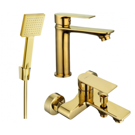 Mexen Royo R45 вана комплект, златен - 72203R45-50