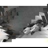 Mexen Cubik правоъгълна вана 160 x 70 см с облицовка и 2-крак паравана 120 см, черен модел - 550316070X9212027077