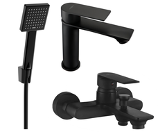 Mexen Royo R45 комплект за баня, черен - 72203R45-70