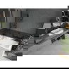 Mexen Cubik правоъгълна вана 150 x 70 см с обвивка и 1-движен параван 120 см, прозрачен, черен - 550315070X9412117000