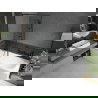 Mexen Vega правоъгълна вана 150 x 70 см с обшивка и 1-колело параван 100 см, черен модел - 550115070X9510007070