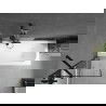 Mexen Vega правоъгълна вана 160 x 70 см с панел и единичен екран 60 см, черен модел - 550116070X9506007070