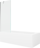 Mexen Vega правоъгълна вана 160 x 70 см с корпус и параван с 1 крило 70 см,