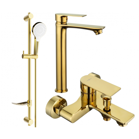 Mexen Royo DF05 комплект за баня, златен - 72213DF05-50