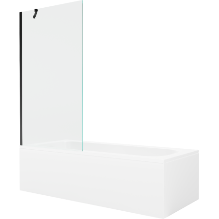 Mexen Vega правоъгълна вана 160 x 70 см с облицовка и 1-крилен параван 90 см,