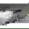 Mexen Vega правоъгълна вана 160 x 70 см с корпус и панел с 1 врата 90 см, черен модел - 550116070X9509007077