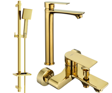Mexen Royo DQ45 комплект за баня, златен - 72213DQ45-50