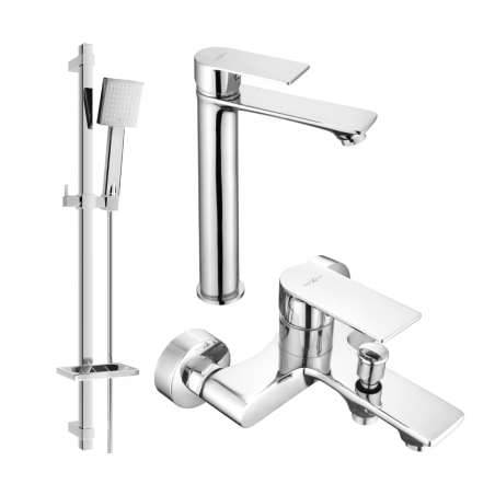 Mexen Royo DQ45 комплекти за вана, хром - 72213DQ45-00
