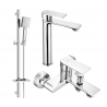 Mexen Royo DQ45 комплекти за вана, хром - 72213DQ45-00