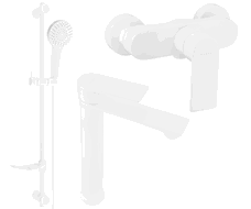 Mexen Royo DF05 душ комплект, бял - 72214DF05-20