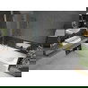 Mexen Vega правоъгълна вана 150 x 70 см с обвивка и преграда с 2 крила 100 см, прозрачен, златен - 550115070X9210025000