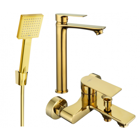 Mexen Royo R45 комплект за вана, златист - 72213R45-50