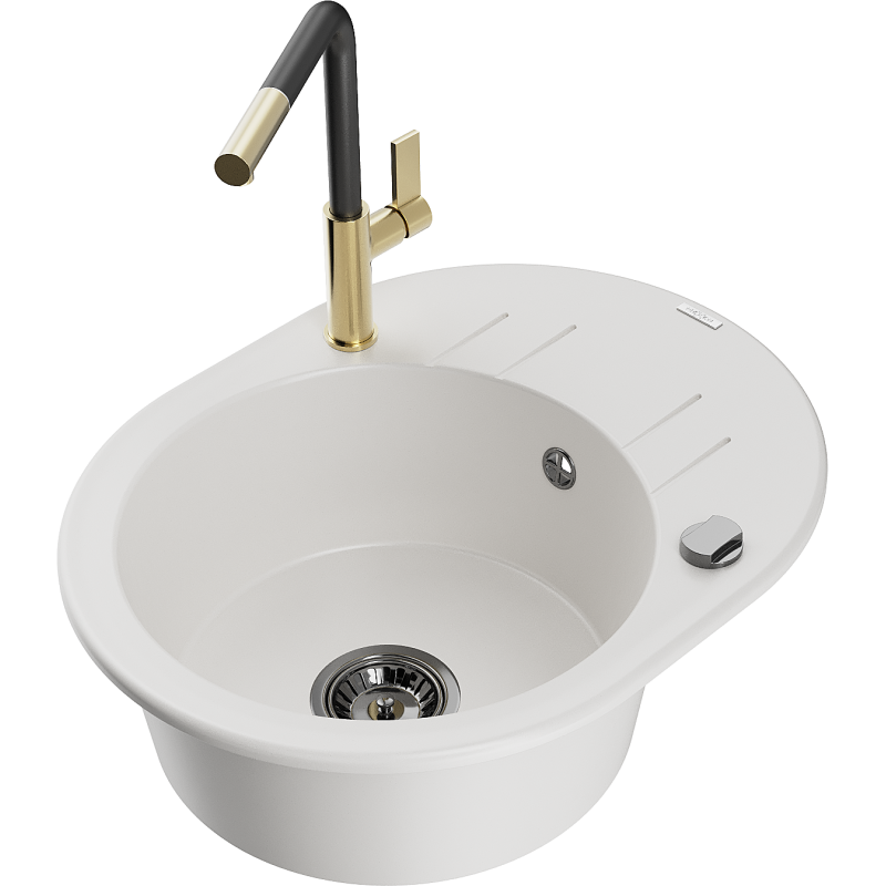 Mexen Kevin гранитна мивка с 1 камера с отцеждащо място и кухненски