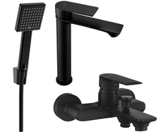 Mexen Royo R45 комплект за вана, черен - 72213R45-70
