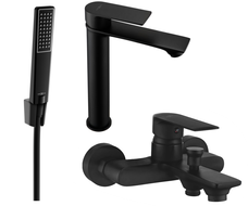 Mexen Royo Комплект за вана R72, черен - 72213R72-70