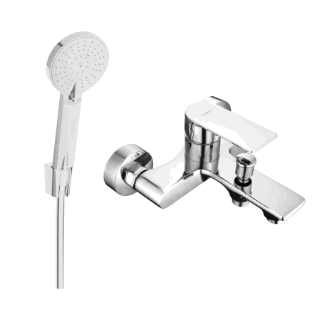 Mexen Royo R40 смесител за вана с душ комплект, хром - 7223R40-00