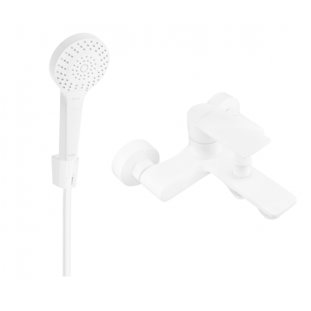 Mexen Royo R05 вана батерия с душ комплект, бял - 7223R05-20