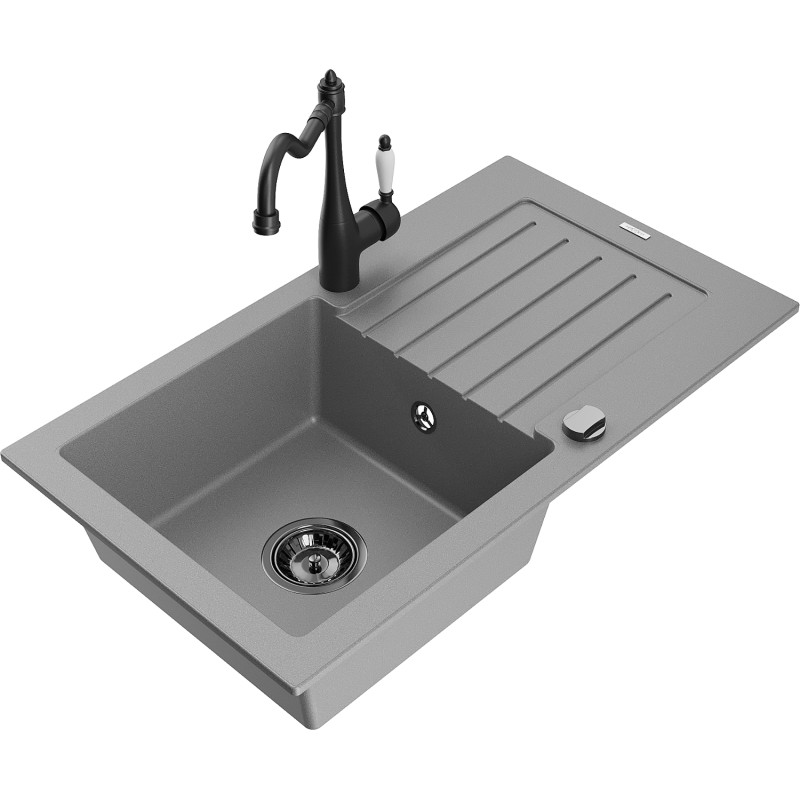 Mexen Pablo гранитна мивка с 1 камера с дренираща плоча и кухненски