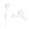 Mexen Royo R40 смесител за вана с душ комплект, бял - 7223R40-20