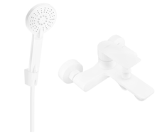 Mexen Royo R40 смесител за вана с душ комплект, бял - 7223R40-20