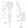 Mexen Royo R05 батерия за вана с душ комплект, златна - 7223R05-50