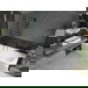 Mexen Vega правоъгълна вана 170 x 70 см с панел и 2-крилен параван 120 см, прозрачен, черен - 550117070X9212027000