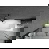 Mexen Vega правоъгълна вана 160 x 70 см с обшивка и 2-кавички параван 120 см, черен модел - 550116070X9212027070