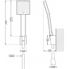 Mexen Royo R45 вана батерия с душ комплект, злато - 7223R45-50