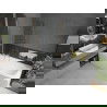 Mexen Vega правоъгълна вана 180 x 80 см с корпус и двукрила преграда 80 см, прозрачна, златна - 550118080X9208025000