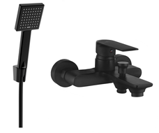 Mexen Royo R45 батерия за вана с душ комплект, черна - 7223R45-70