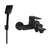 Mexen Royo R62 смесител за вана с душ комплект, черен - 7223R62-70