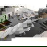 Мексен Карлос гранитна мивка 1,5-коморна с кухненски кран Флора, черен на точки - 6518-76-670401-57-B