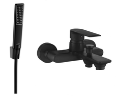 Mexen Royo R72 вана батерия с душ комплект, черна - 7223R72-70
