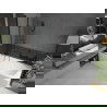 Mexen Vega правоъгълна вана 180 x 80 см с обшивка и 2-движен параван 80 см, прозрачен, черен - 550118080X9208027000