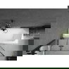 Mexen Vega правоъгълна вана 180 x 80 см с обшивка и плъзгаща се стена с 2 крила 100 см, черен модел - 550118080X9210027070