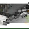 Mexen Vega вана правоъгълна 180 x 80 см с облицовка и завеса с 2 крила 80 см, черен модел - 550118080X9208027077
