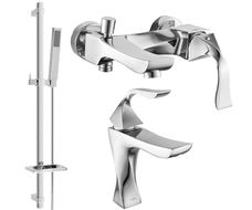 Mexen Estrella DQ02 комплект за вана, хром - 72303DQ02-00